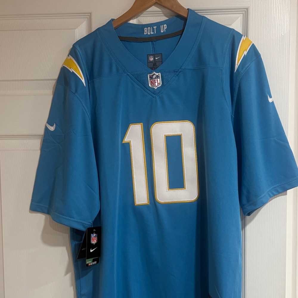 Nike Blue and White NFL Jersey